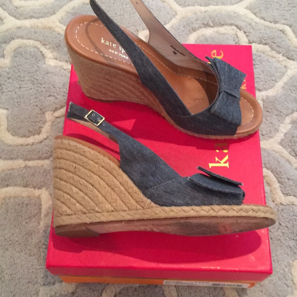 Kate spade “boardwalk” wedges
